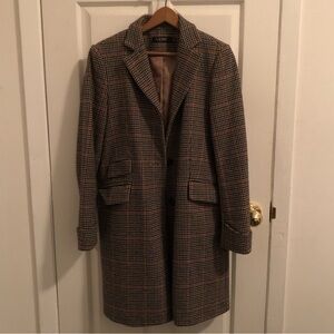 Lauren Ralph Lauren Tweed Overcoat - Size 2 - Excellent Condition